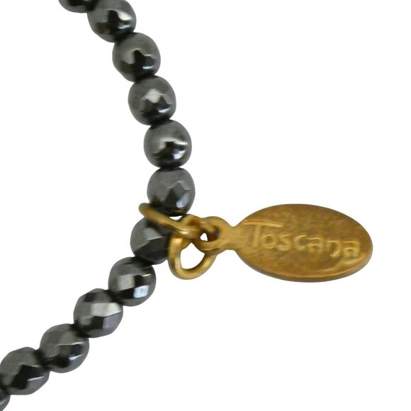 TOSCANA beaded stretch bracelets w tassel set of 2 - Picture 5 of 5